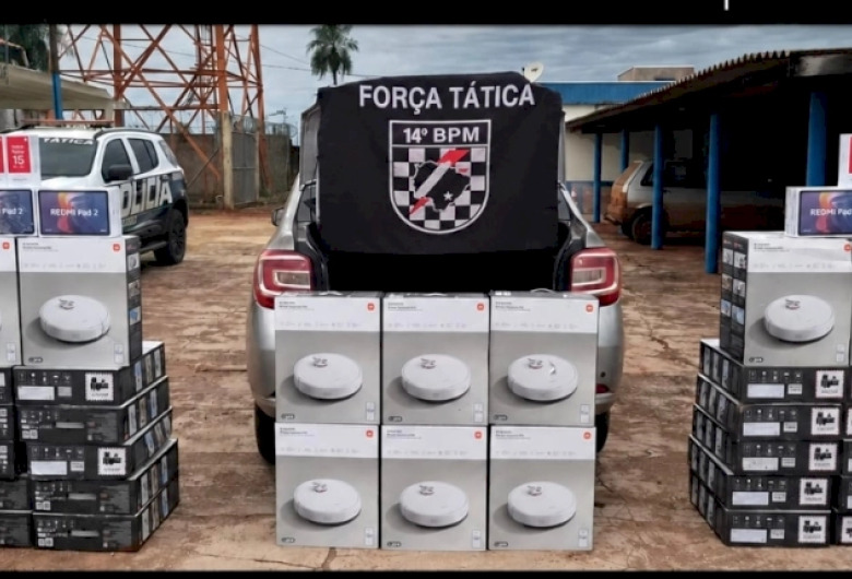 Carga com 75 eletrônicos avaliada em R$ 150 mil é apreendida em MS