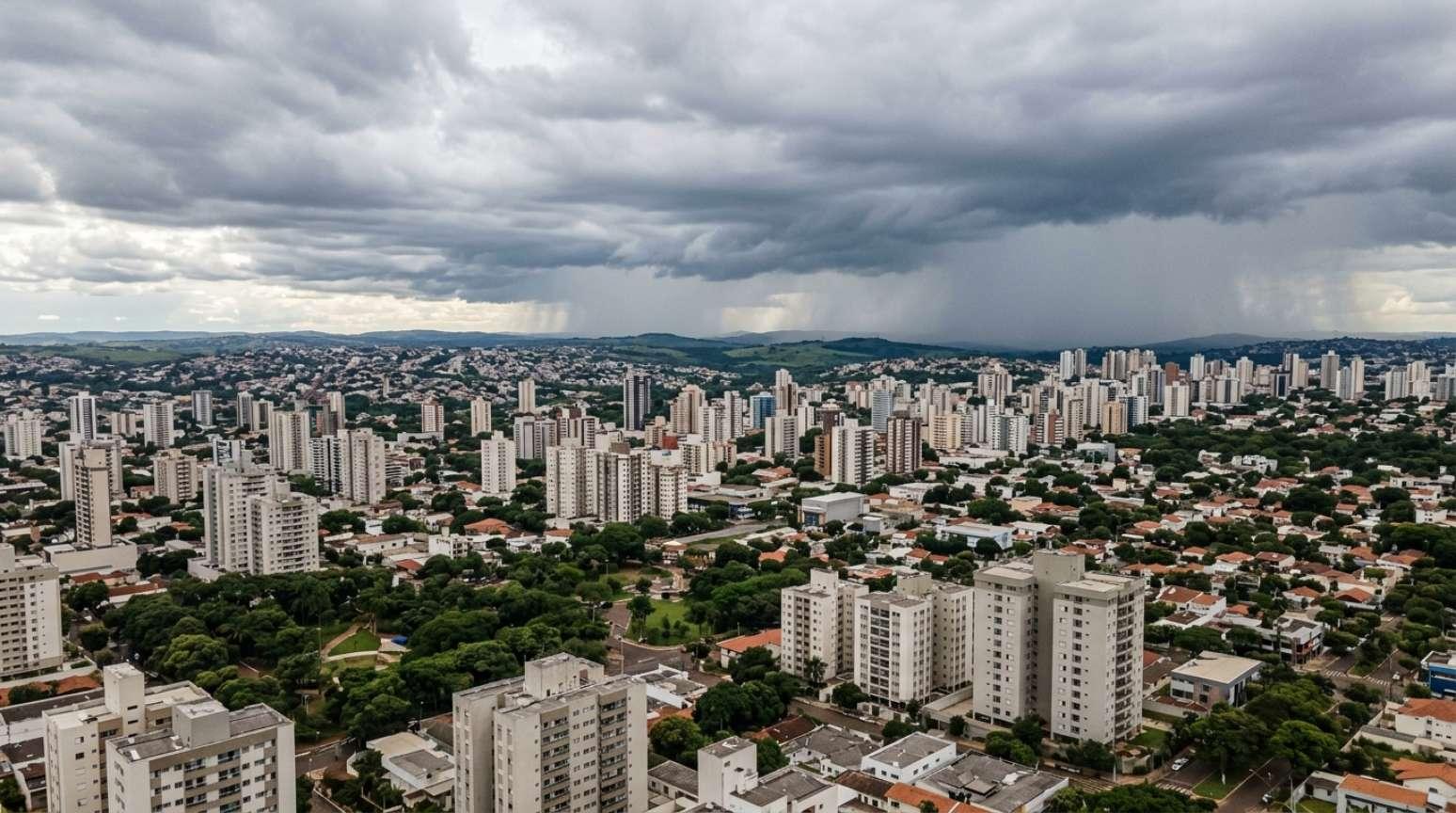 Chuva pode atingir regiões de Mato Grosso do Sul nesta quarta-feira; temperaturas chegam a 31°C