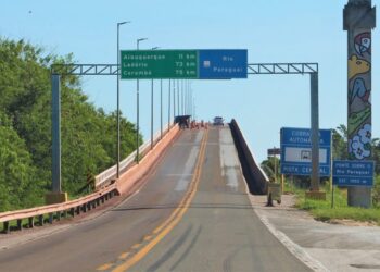 Ponte sobre o Rio Paraguai será interditada por quase 20 horas em Corumbá