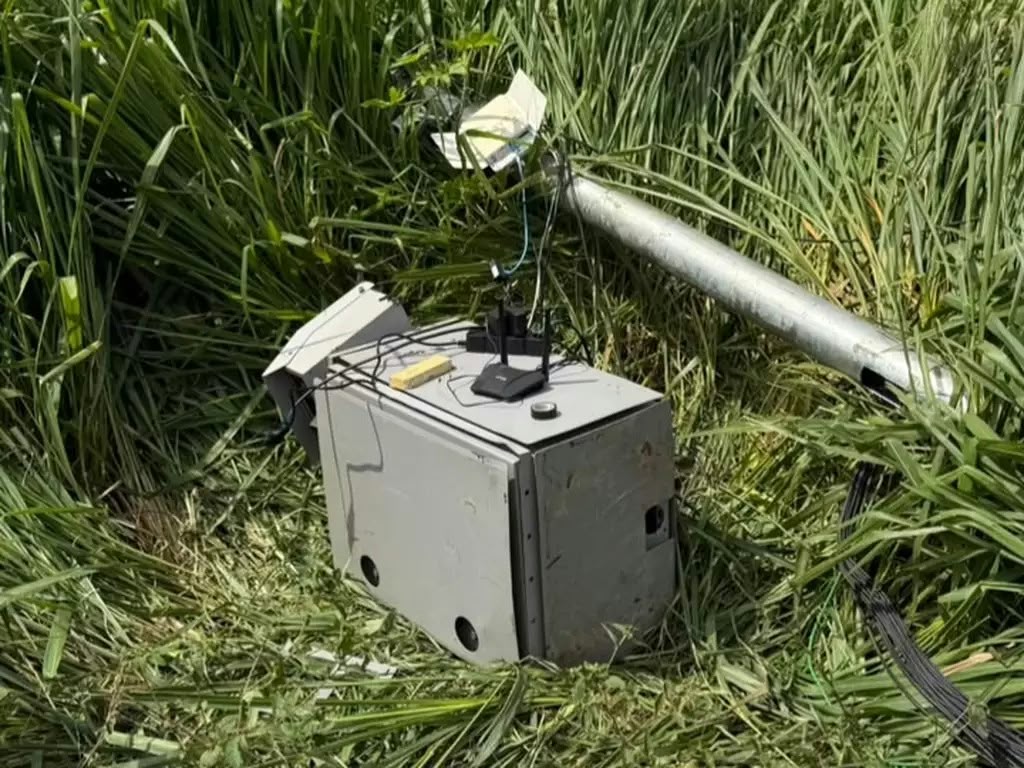 Radares na MS-276 são destruídos pela quarta vez entre Deodápolis e Lagoa Bonita