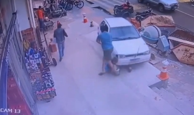 Câmeras registraram atropelamento de bebê e pai por motorista bêbado