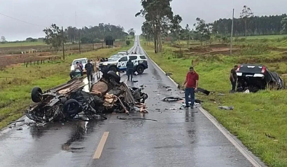 Tragédia na MS-164: casal morre e bebê fica em estado grave após batida de frente