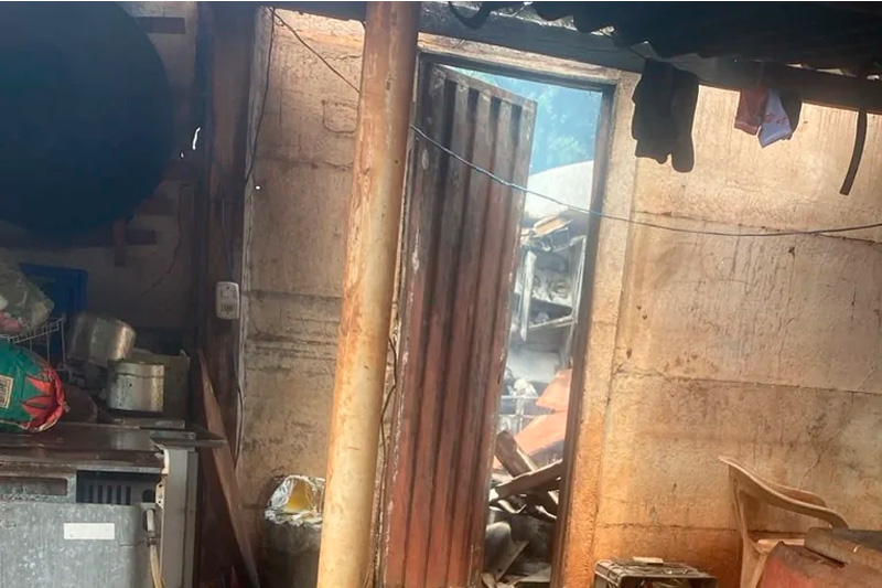Incêndio destrói casa e bar e família com três crianças precisa de ajuda