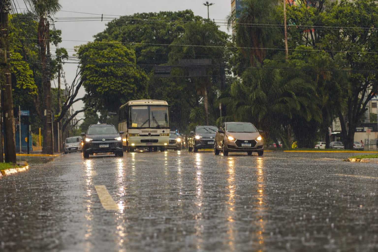Defesa civil emite alerta amarelo para risco de temporais 
