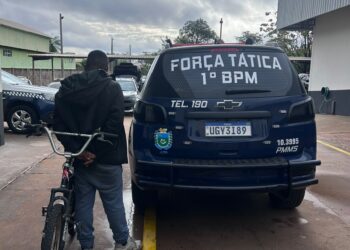 Suspeito de furtar celular é localizado pela Força Tática após buscas na região central