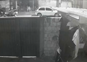 Vídeo mostra execução de homem a tiros na calçada em Campo Grande