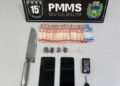 Suspeito de tráfico é preso com drogas e moto sem placa Suspeito de tráfico é preso com drogas e moto sem placa