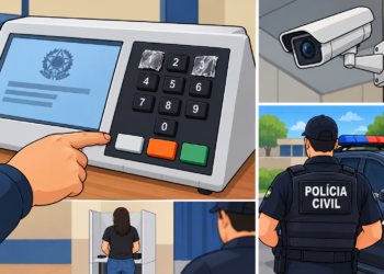 Urna fica sem teclas 1 e 3 após serem coladas e caso vai parar na polícia em MS